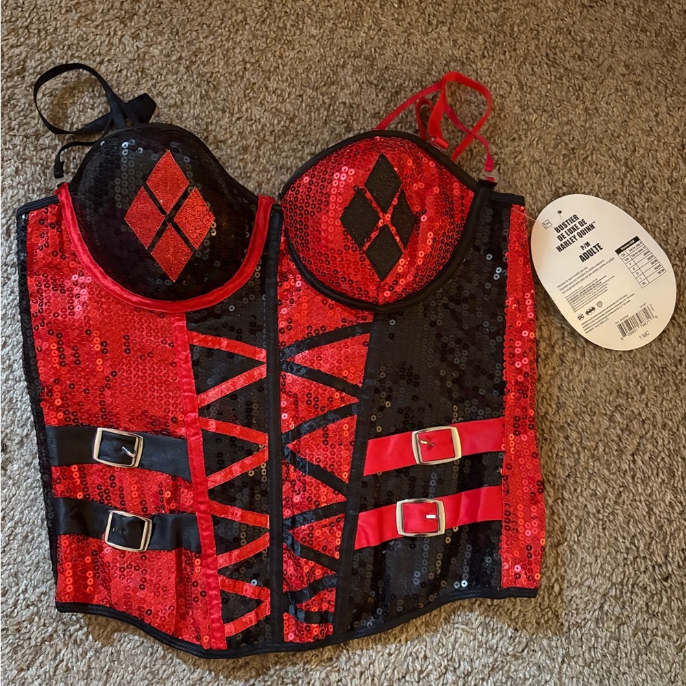 NWT Harley Quinn corset top small never worn